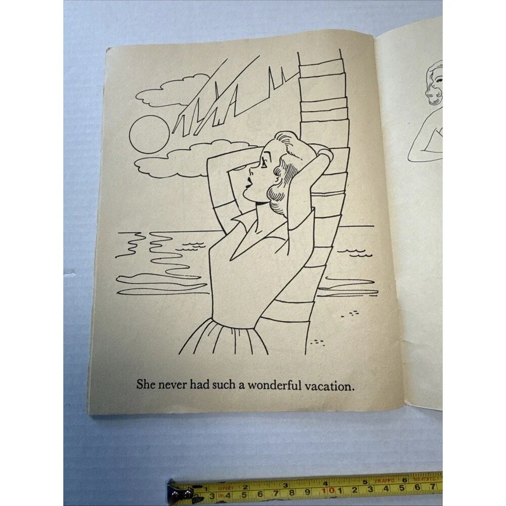 1953 Winnie Winkle Cut-Out Coloring Book Paper Doll Unused Pristine